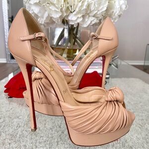 Christian Louboutin Nappa Marchavekel 150 Platform Sandals 39.5